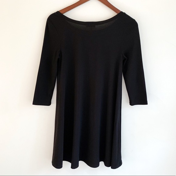 Leith | Crepe Black Trapeze Dress Size XS - Picture 5 of 8